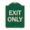 Signmission Parking Lot Exit Only Heavy-Gauge Aluminum Architectural Sign, 18" L, 24" H, G-1824-23423 A-DES-G-1824-23423 - alternate 1